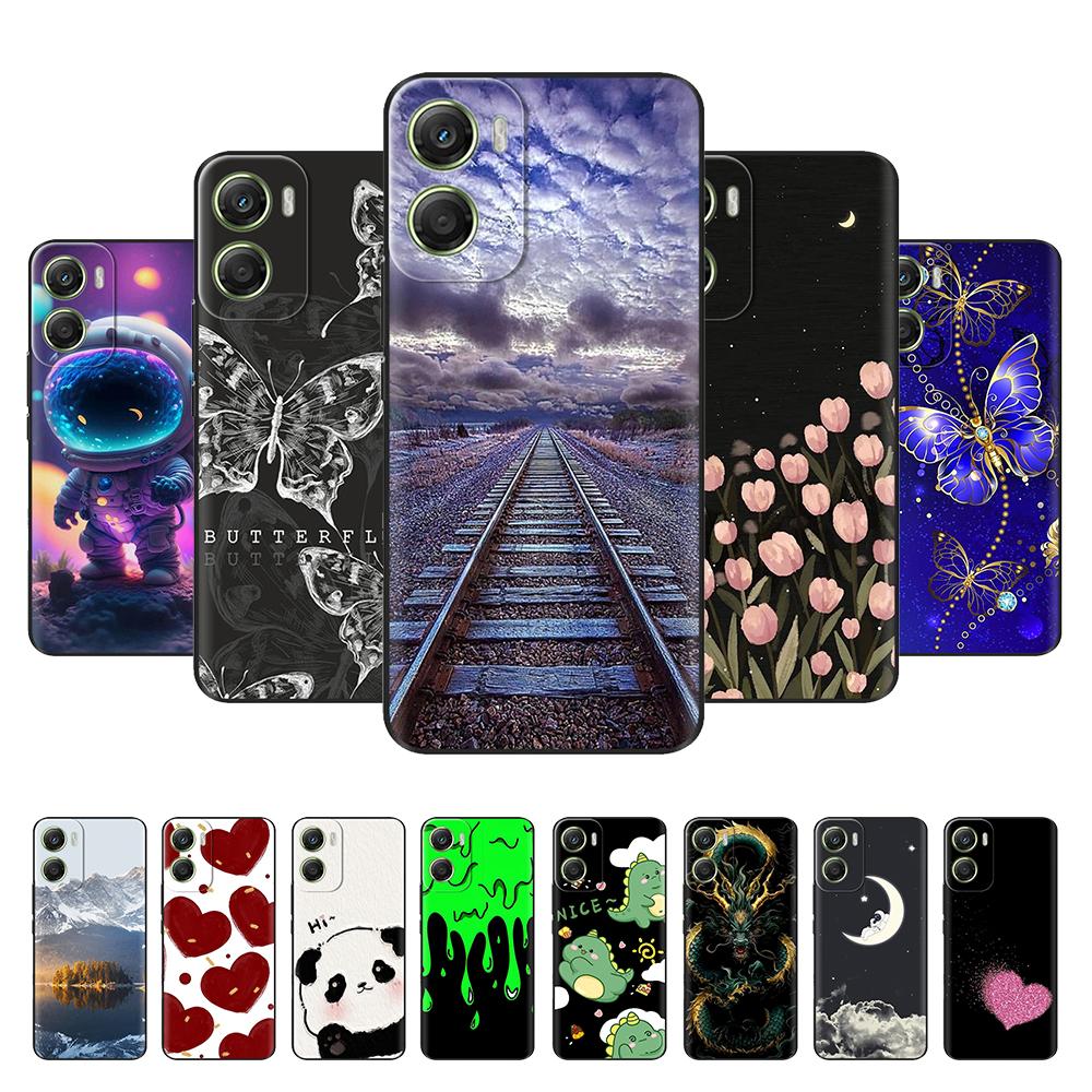 Per Motorola Moto G06 Custodia Carina Dinosauro Cartone Animato Copertura Morbido Silicone Custodie per Telefono per Moto G06 Custodia Power Antiurto TPU Coque