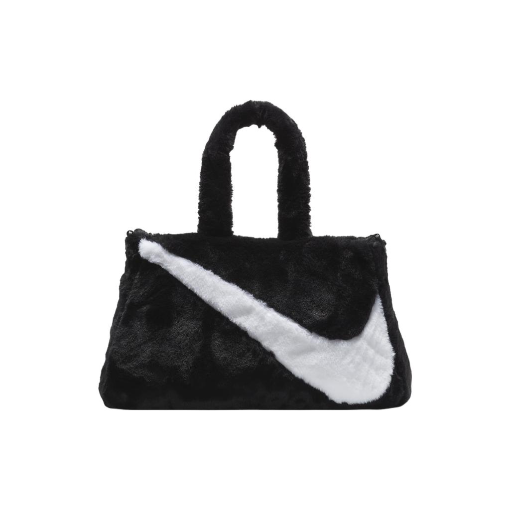 Nová sportovní taška Nike Sportswear z umělé kožešiny 10L Černá FB3050-010