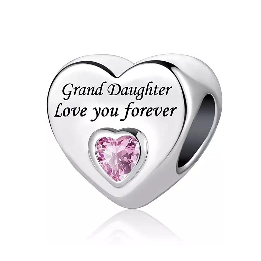 Heart Shape Copper Plating Love Heart Family Charm Fit Original Pendant Bracelet Making Diy Jewelry For Women Accessories