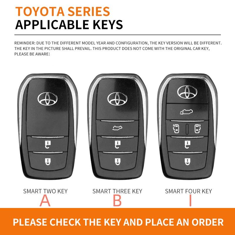 For Toyota 2026 Hot Hub Caps Metal Car Key Cover Case Shell Bag for Toyota Hilux Fortuner Land Cruiser Camry Coralla Crown RAV4 