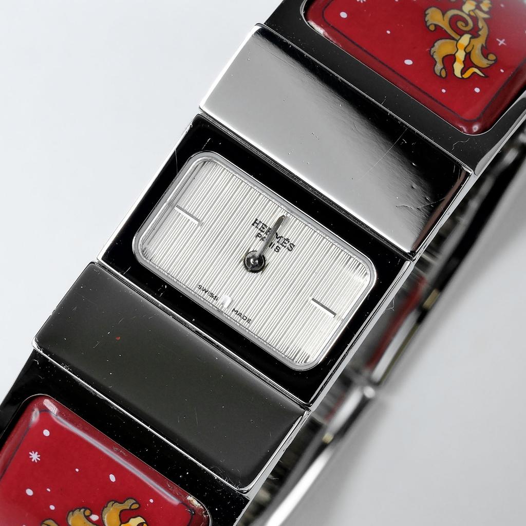 HERMES Location Watches L01.210 whiteDial Stainless Steel Quartz Analog display Women Used