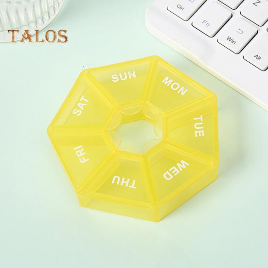 Organizador Semanal de Pílulas com 7 Compartimentos Estojo Portátil para Viagem para Pílulas Dispensador de Medicamentos de Dose Única Caixa de Armazenamento para Gerenciamento de Pílulas e Cápsulas