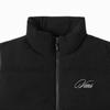 Vans Stand Collar Solid Color Zipper Sleeveless Down Vest Women Vest VN000QSBBLK