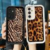 Phone Case for Samsung Galaxy A17 A16 A15 A14 A13 Fashion Sweet Leopard Print A56 A36 A26 A55 A35 A25 A54 A34 A24 A53 A33 A23 A0