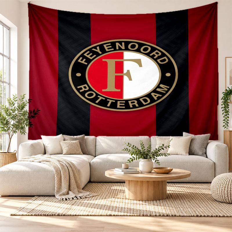 Feyenoord Wandkleed, Zachte Stof Wanddecoratie, Decoratieve Achtergrond Voor Slaapkamer Huis Muurkunst