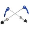 1 Pairset Bicycle Front Rear Quick Release Skewers Wearproof Bike Quick Release LeverBlue