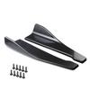 Pair Car Side Skirt Extension Splitters Winglet Diffuser Rear Lip Anti-Scratch