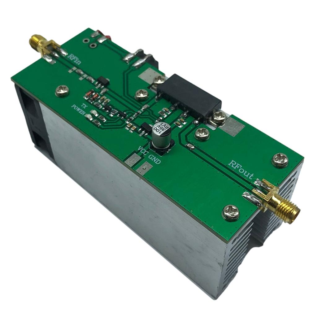 AA58 NEW Upgrade 13W RF Power Amplifier 433MHz (335-480MHz) Radio Frequency Power Amplifier with Heatsink