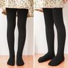 LOLANTA Kids' Thick Knit Tights with Feet, 3-Pair Set, Black and White, Apricot, Ages 3-5