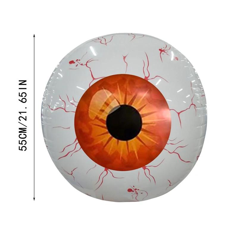 38CM/15Inch Halloween decoration balloon horror 4D inflatable eyeball Halloween theme eyeball party home decoration horror props