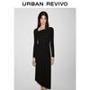 UR Women's Off-Shoulder Pleated A-line Dress