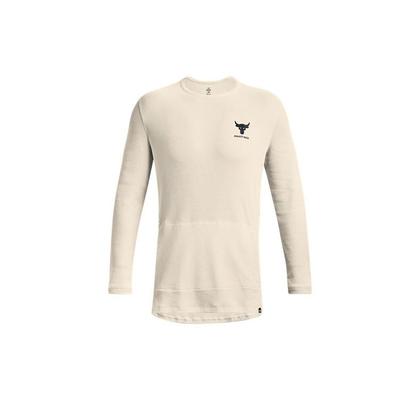 Solid Color Breathable Training Crew Neck Long Sleeve T-Shirt Men Tops Beige 1376050-110