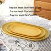 Ensemble de plateaux de service ovales polyvalents Yange