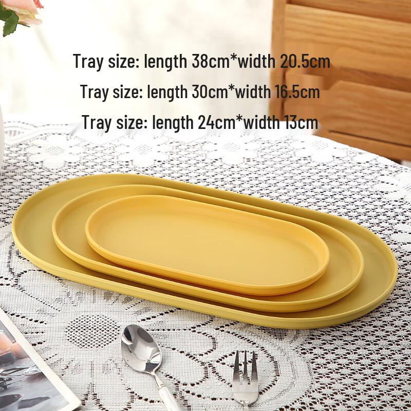 Household Plastic Oval Serving Tray