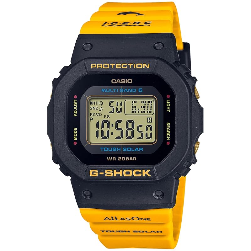 

[Casio] watch G-Shock [] Love Sea and The Earth iSearch Japan collaboration model Adopts biomass plastic mid size model GMD-W5600K-9JR ladies yellow