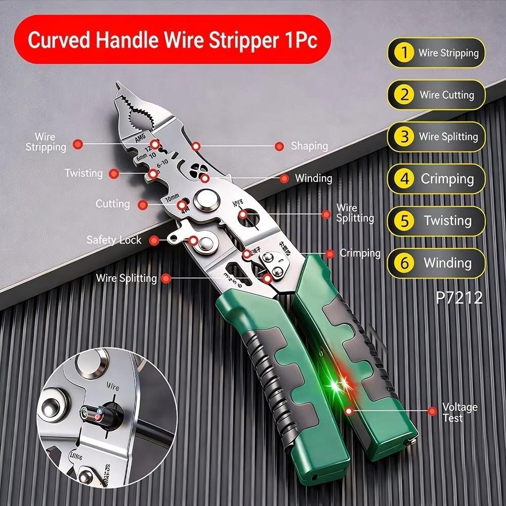 Multifunctional Wire Stripper Pliers Rubber Grip Wire Cutter Pliers Wire Rope Cutters Cable Repair