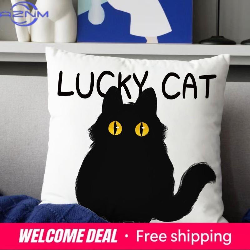 Ins Nordic Geometry Black And White Pillowcase Light Luxury Home Sofa Cushion Cover Living Room Bedroom Pillow Cover