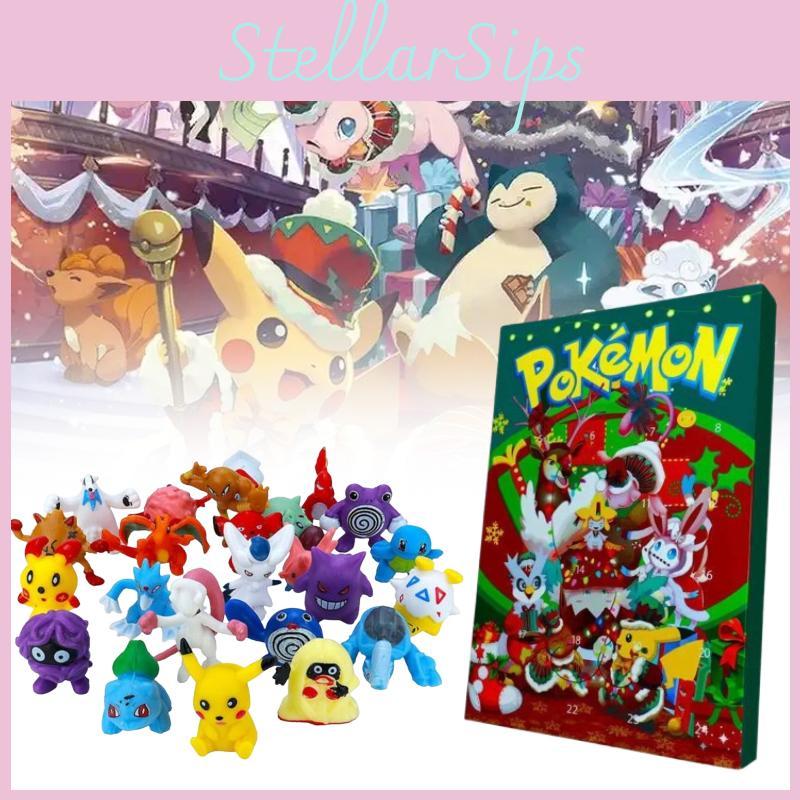 Pokemon Christmas Countdown Calendar With 24 Plastic Toys For Kids And Collectors