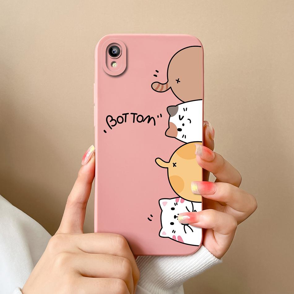 For Vivo Y93 Y93S Y91C Y91i Y90 Y1S Case Fashion Design Camera Protection Shockproof Back Cover Soft Liquid Silicone Phone Cases