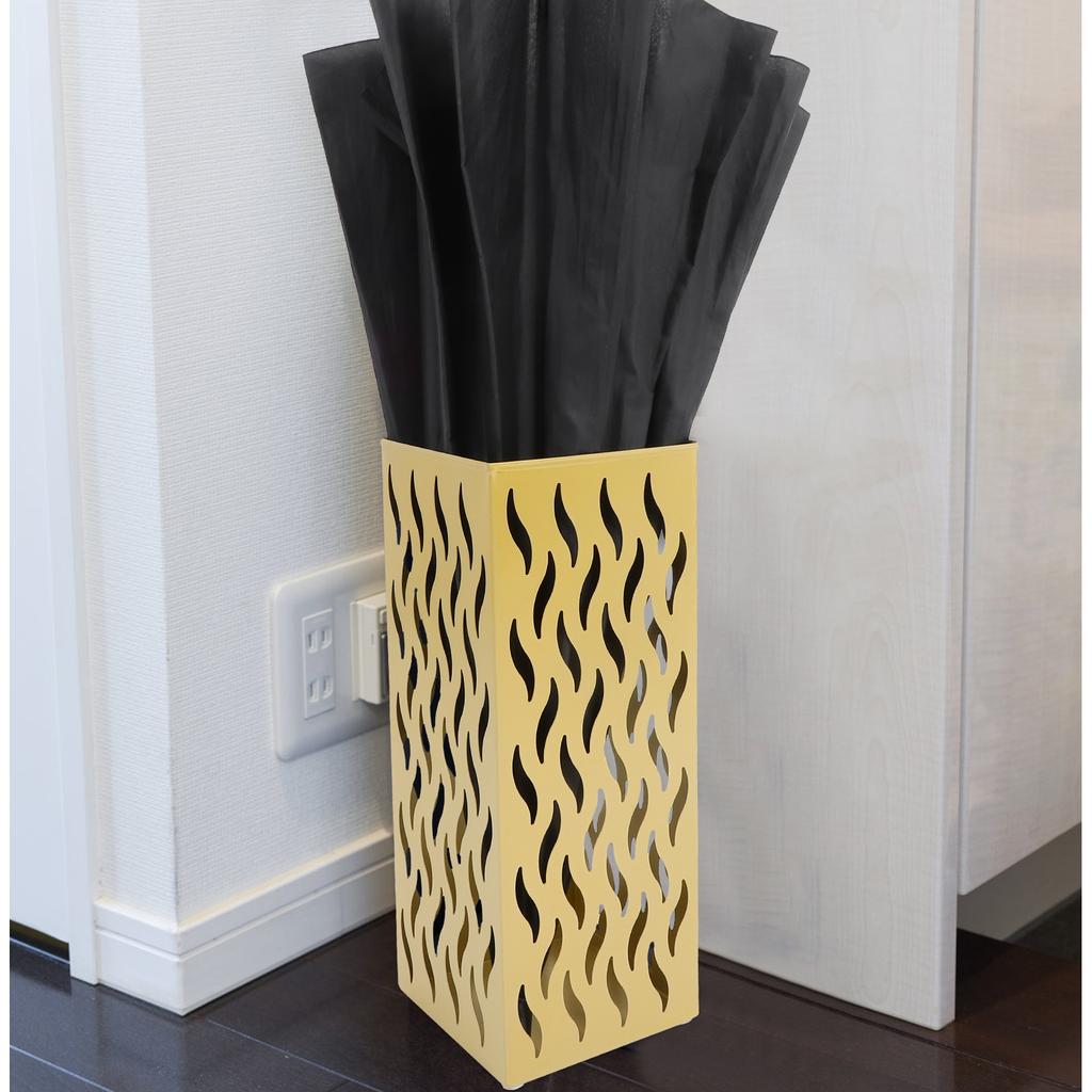 Large Capacity Iron Umbrella Holder Storage Bin Perforated Metal Stand For Entryway Home Hotel Lobby Organizer Slip-Resistant