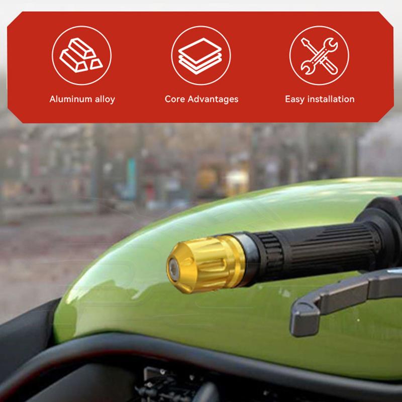 Universelle Motorradlenkergriffe Lenkerkappen Endstopfen Gegengewichtskappe Schützendes Ästhetisches Zubehör