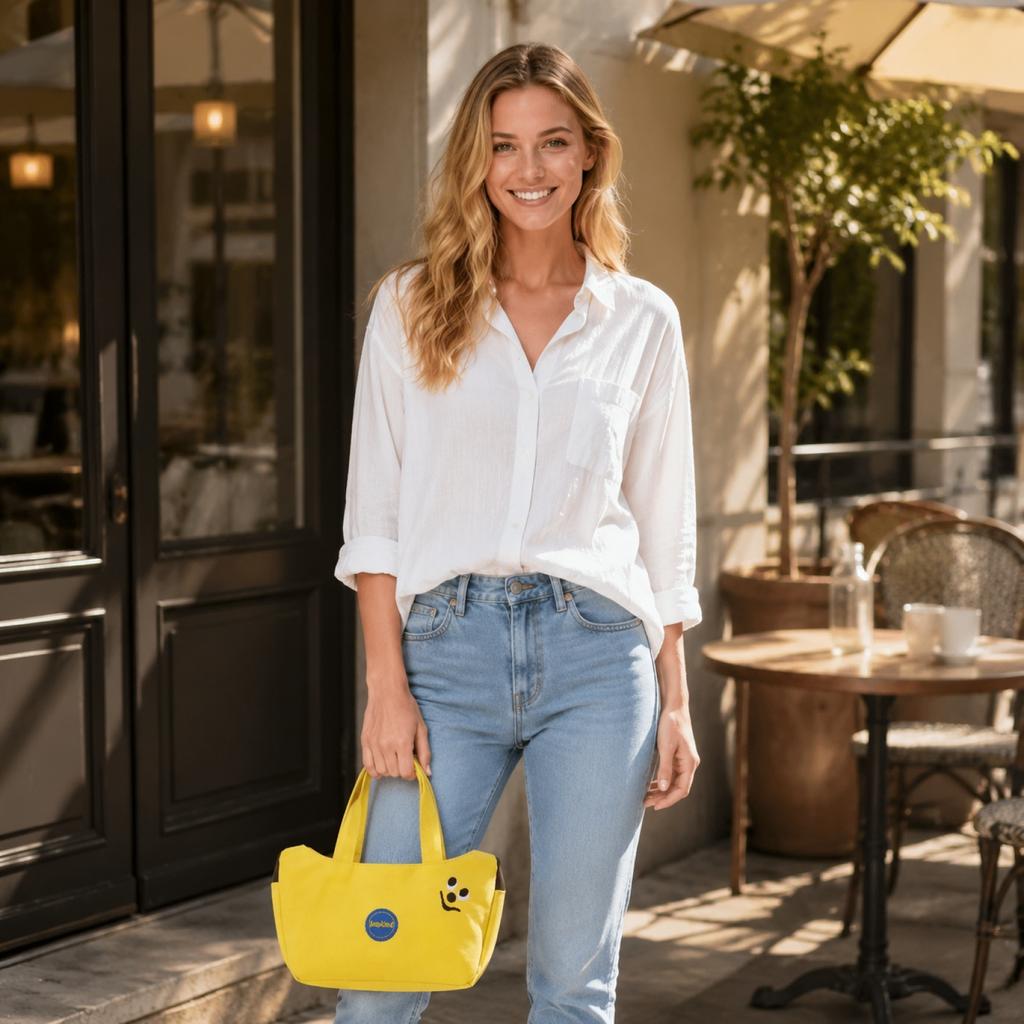 Embroidery Handbag - Small Bag for Women, Workers and Moms for Daily Outings