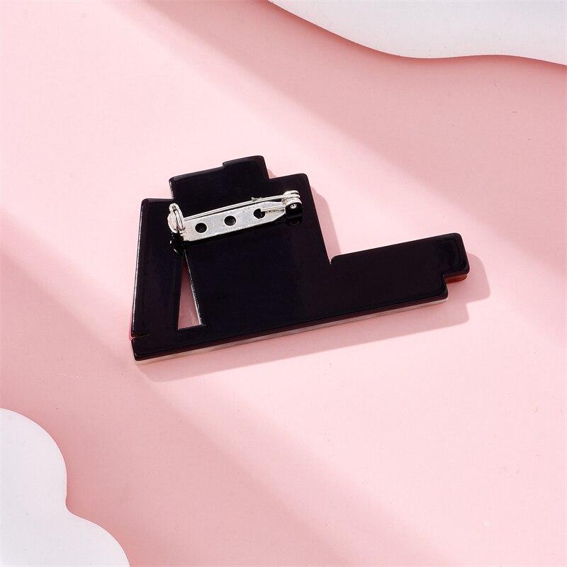 Blucome Books and Shelves Brooch for Woman Acrylic Material Creative Funny Sweet Cute Handmade New Trends Birthday Accessories