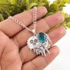 Apatite Gemstone 925 Solid Sterling Silver Handmade Antique Jewelry Gift For Mother Pendant