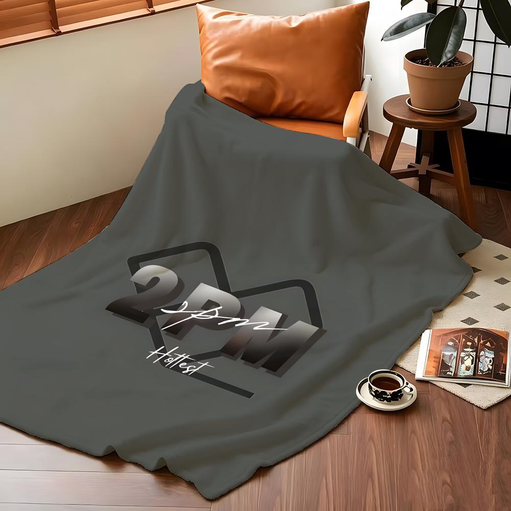 Music 2-2P-PM Throw Flannel Blanket Suitable for Sofas Beds Offices Travel, Camping Chairs