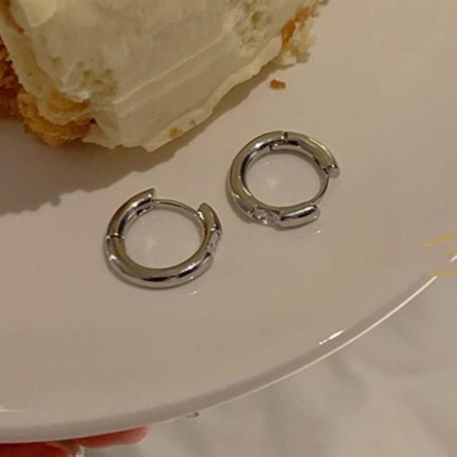 

ANENJERY маленькие круглые серьги-кольца с инкрустацией цирконом для женщин, простые индивидуальные украшения для вечеринок, pendientes mujer