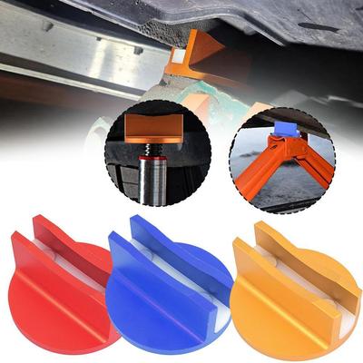 Universal Magnetic Jack Pad 0.37" Slotted Aluminum Grooved Jack Pinch Weld Frame Rail Adapter With Large Slotted For Most Cars