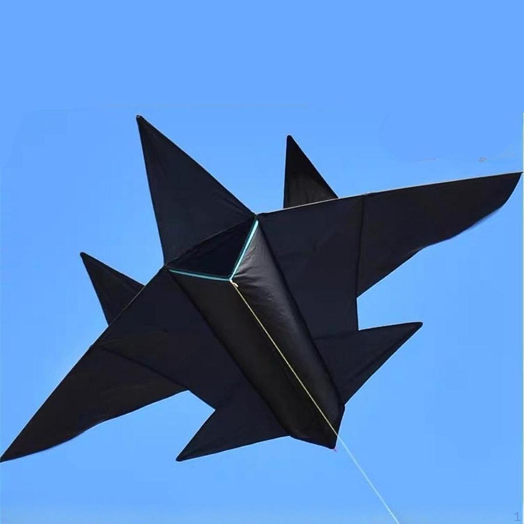 Fighter Shaped Kite Flying Toy Lifelike Huge Size Foldable Sports Toys Aircraft Delta for