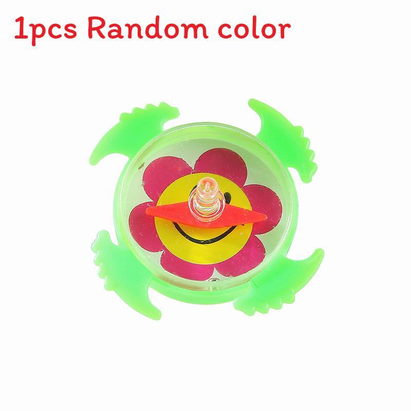 

Compass Pattern Flower Mini Plastic Gyro Children Toy For Kid Entertainment