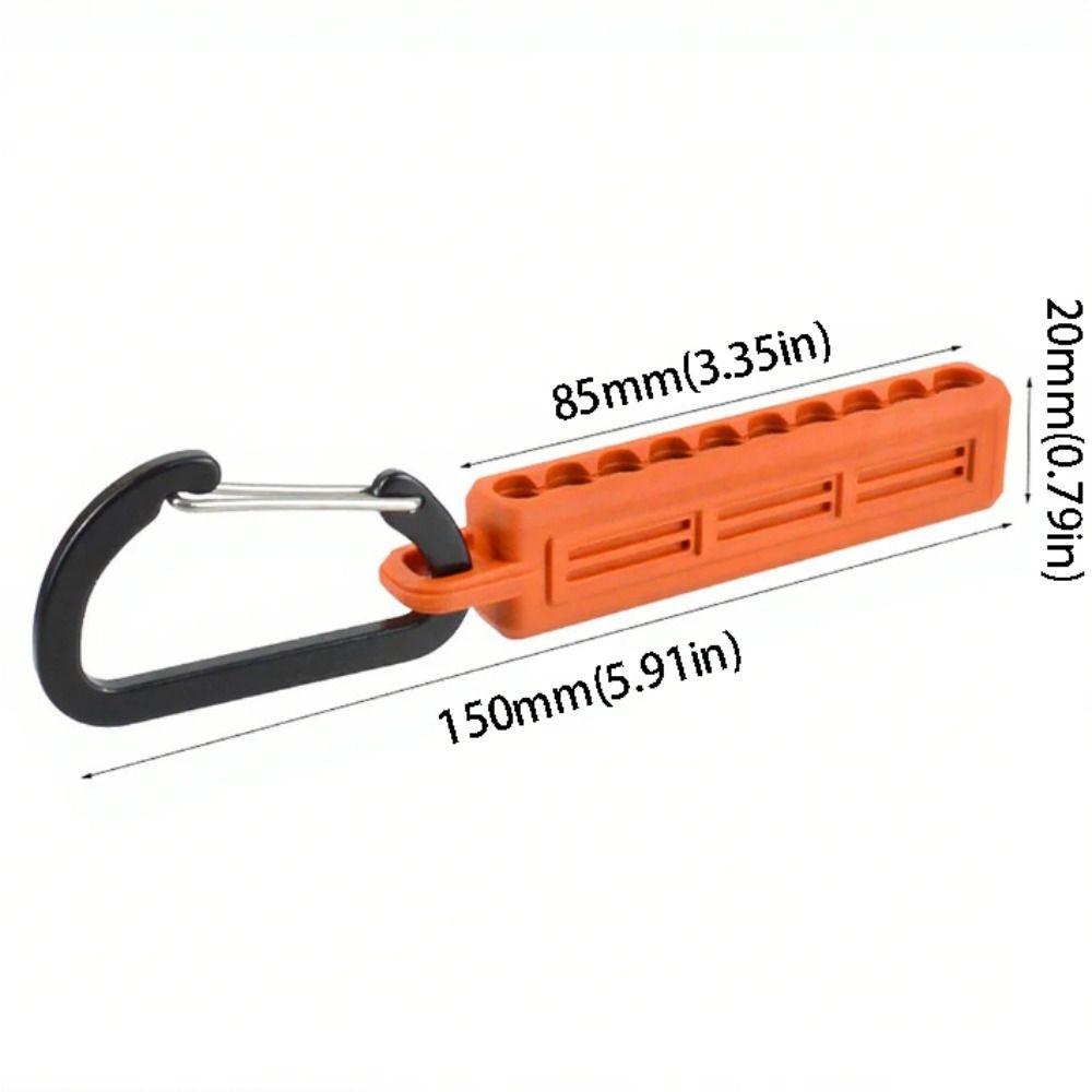 10 Holes Screwdriver Bit Storage Organizer Plastic Case Portable Bit Holder DIY Projects