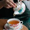 Teapot Teacup Integrated Set Afternoon Tea Set Cup Dessert Dish One-person Drink Tea Pot Retro Ceramic Flower Drinking Utensils