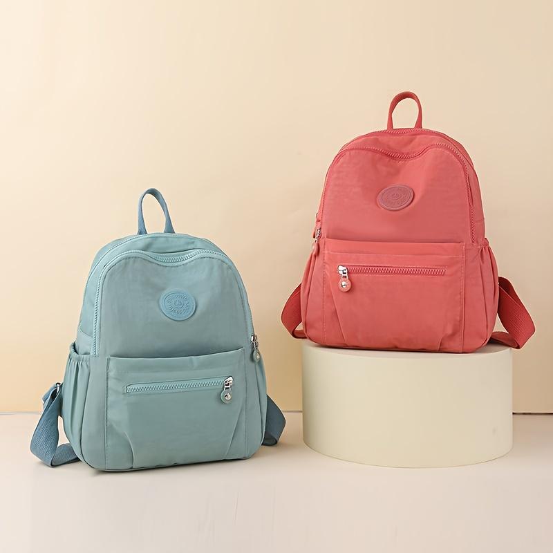 Zaino Casual alla Moda, Piccola Borsa Scolastica Multi Tasche, per Commissioni Quotidiane Attività all'Aperto Pendolarismo Quotidiano Borse con Manico Superiore