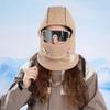 Winter Hat Mask Scarf All-In-One Hat Men's Velvet Warm Pullover Hat Women's Outdoor Cycling Ear Protectors Bomber Hat