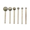 6 PCS Round Spherical Head Grinding Bit Coated Mounted Point Ball 4-12mm Burs Coarse Stone Drilling Metal Abrasive Tool