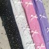 Diamond Net Socks Children's Color Stockings Women's Hollow Bottom Socks Bow Pantyhose with Drill Socks