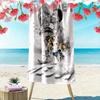 Messi Flame Print Beach Towel, Large Soft Quick Dry Towel for Beach Camping Swimming