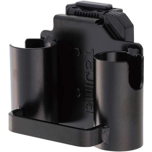 Tajima Safe System Detachable Tool Holder, High-Strength Steel, Short Bar, Double, SFKHI-SBW. Easy To Attach and Detach. Can Be Attached To Your Belt