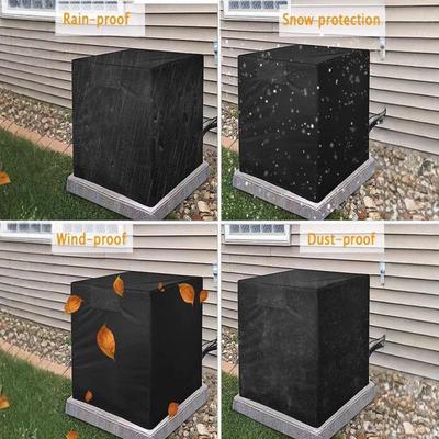 Air Conditioner Outdoor Unit Protective Cover Durable Outside AC Protector with Adjustable Buckles Design Suitable for AC Window
