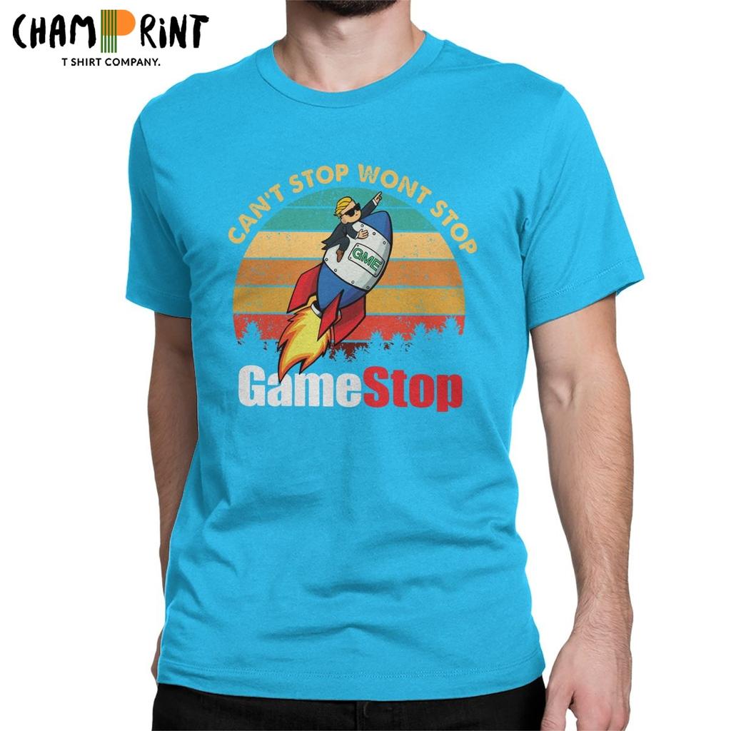 חולצות טי לגברים של Gamestop Street אלון מאסק רדיט Wallstreetbets Gme Wsb חולצת טי מניות סטונקס