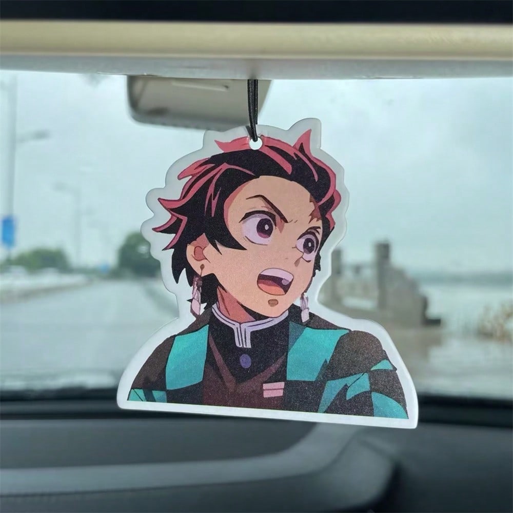 Demon Slaye Air Freshener Tanjirou Nezuko Car Home Creative Aroma Difusers In-Car Room Deodorant Perfume Pendant for Party Gifts