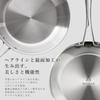 RUSTELA Stainless Steel Frying Pan, 26cm, Commercial Grade, Three-Layer Construction, Induction Compatible, Dishwasher Safe, Uncoated, Suitable for