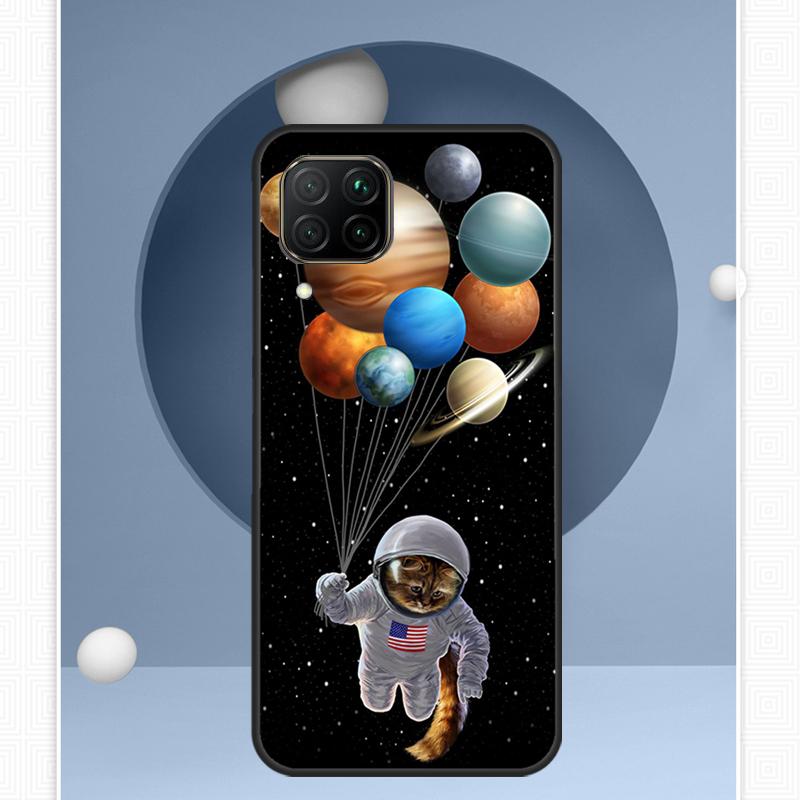 Cats In Space For Huawei Nova Y91 Y60 Y70 Y72 Y90 Y61 12s 12i 11i 8i 10 9 SE P20 P40 Lite P30 P60 Pro Case