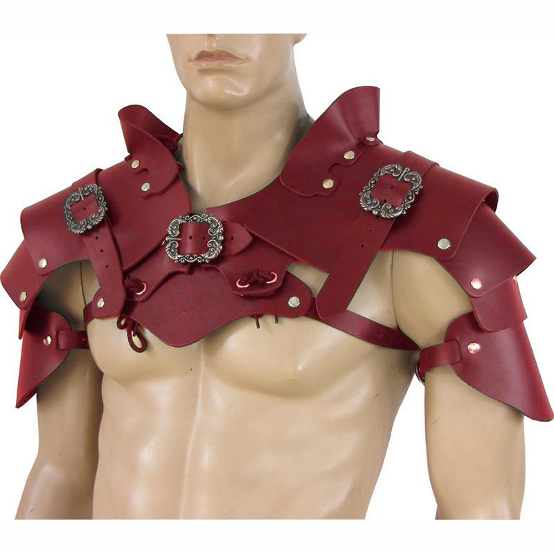 Medieval Viking Knight Pauldrons: Cosplay Halloween Shoulder Armor Prop