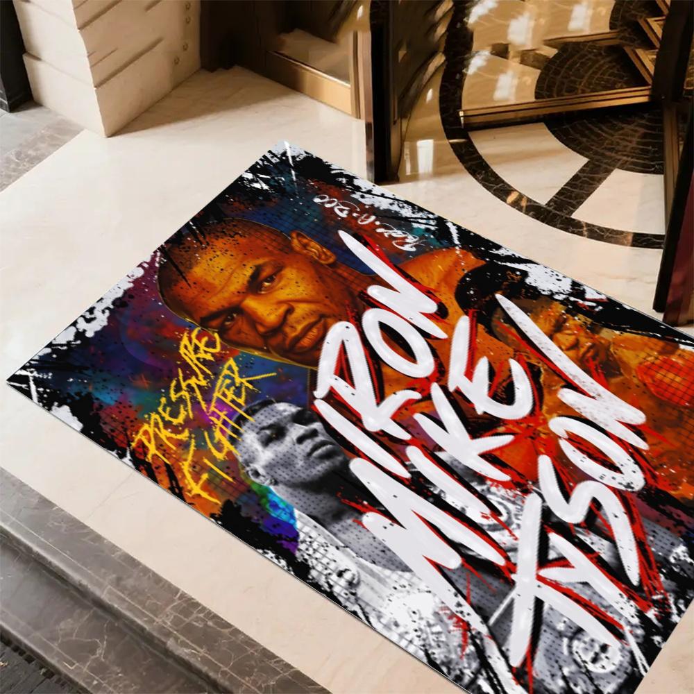 Tyson Mike Tyson Fighter Floor Rug Office Rug Suitable For Dormitory Dining Room Balcony Bedrooms Antislip Rug Anime Office Decor Spiritual Gift