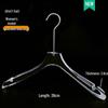 Acrylic Non-slip Clothing Hanger with Pant Clips for Men, Women, and Children - Transparent Plastic with Logo