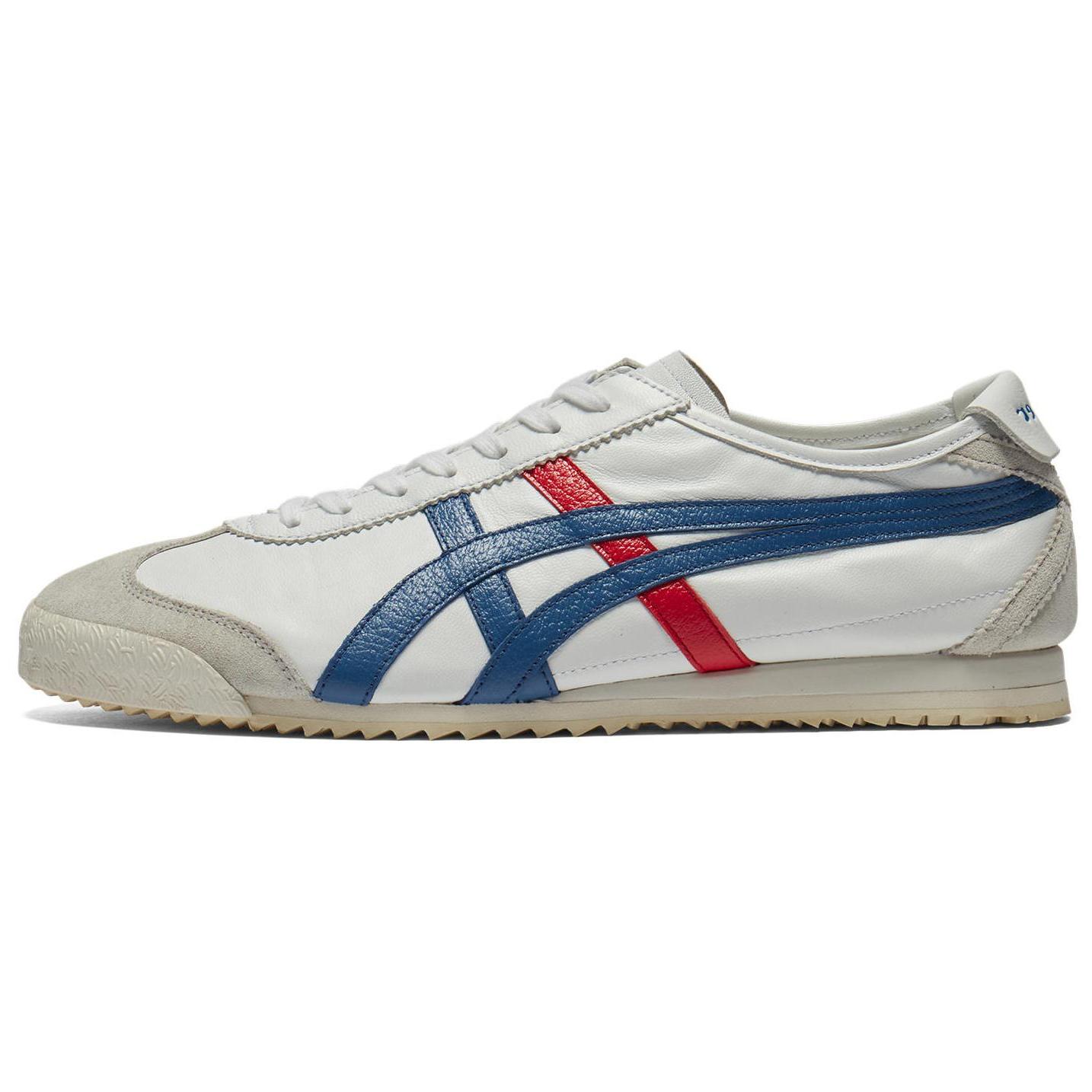 

Onitsuka Tiger Mexico 66 Nm Comfortable Versatile Non-Slip Wear-Resistant Low-Top Casual Shoes Unisex sneaker White Blue 1183C319-100 37